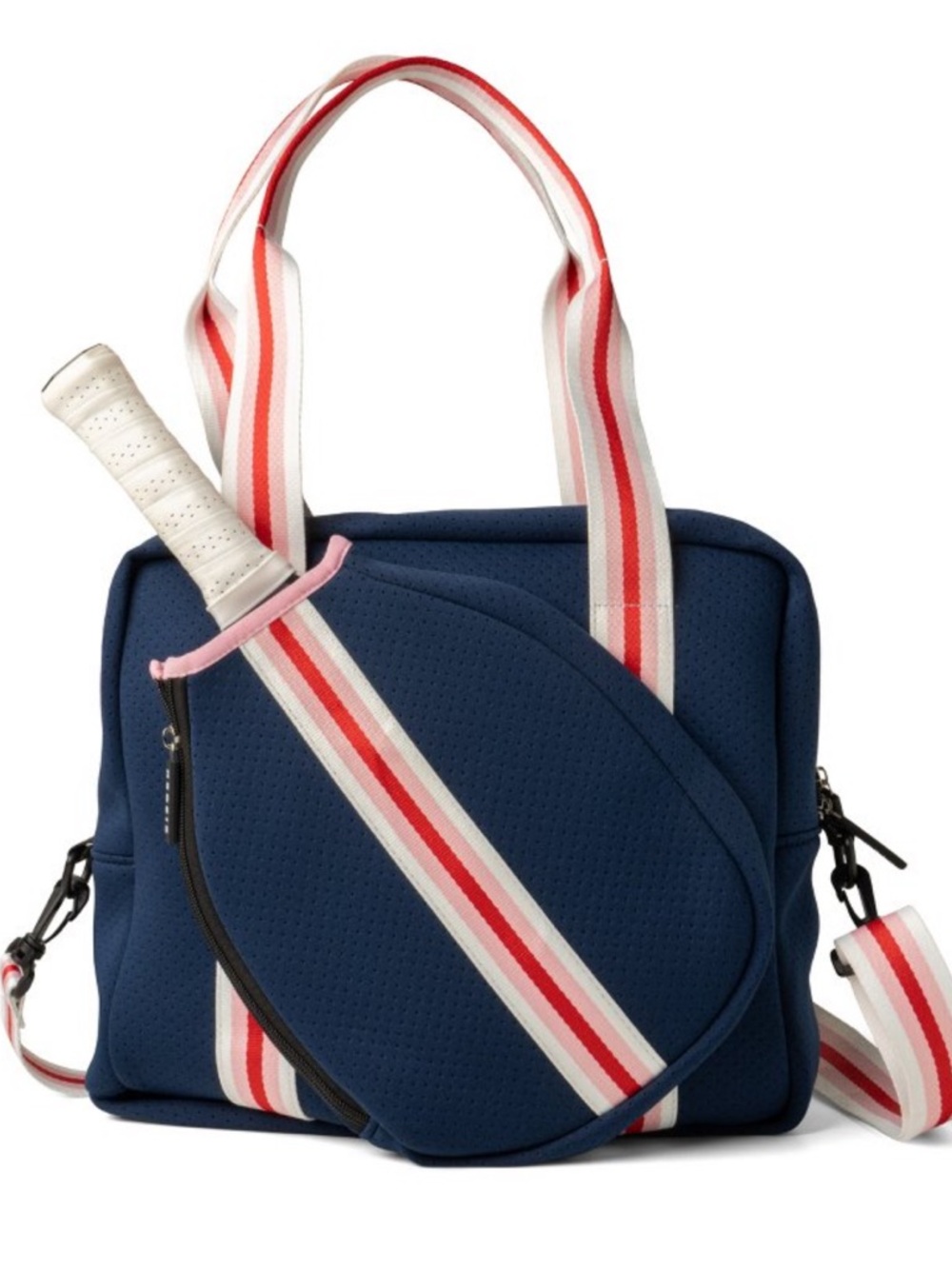 Kedzie Pickleball paddle Tote Bag navy neoprene